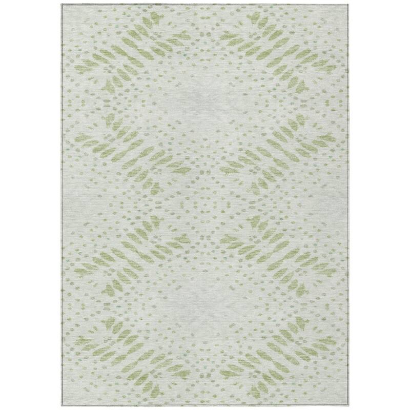 HomeRoots Floral Transitional Rectangle Outdoor Rug