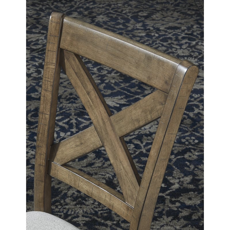 Signature Design by Ashley Moriville Grayish Brown 7-Piece Dining Package