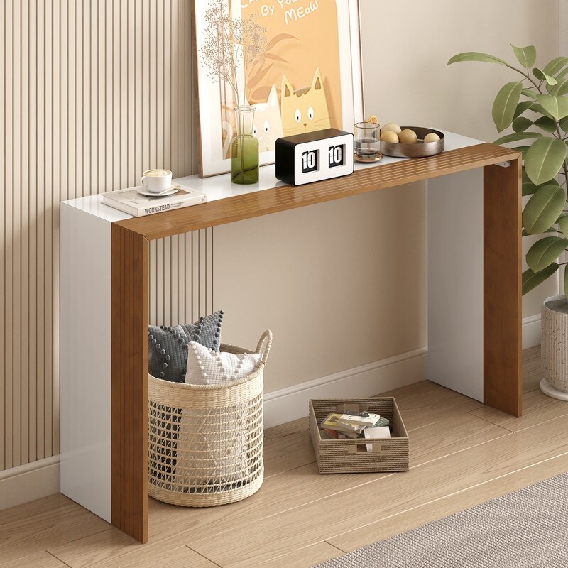 Modern sofa sales table with storage