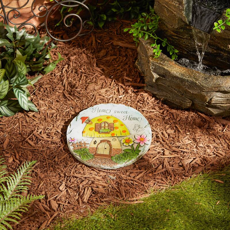 Sunflower Dot Flip Flop Stepping Stone