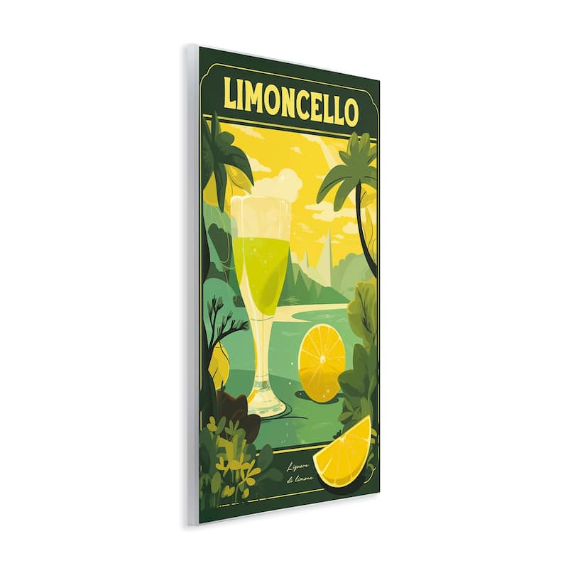 Stupell Lemon Cocktail in Tropical Scene Wall Plaque Art Design By Andreas Magnusson