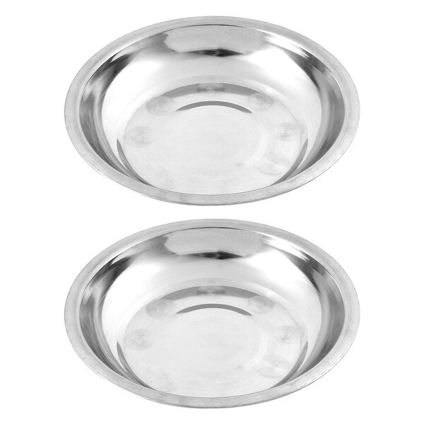 2 Restaurant or Home Aluminium Metal Bowl Dish Plates