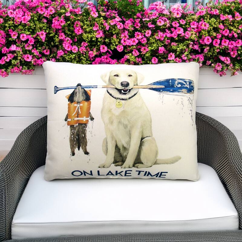 Magnolia Casual Outdoor Pillow Lake Time 19x24