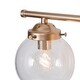 preview thumbnail 7 of 8, Bela Modern 4-Light Gold Ball Glass Vanity Lights Wall Sconces Dimmable - L26.5"x W 6.5"x H 8"