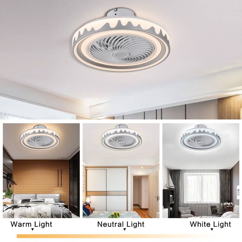 20'' Enclose Dimmable LED Ceiling Fan with Remote On Sale Bed Bath & Beyond 36138569