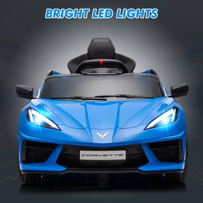 12V Kids Ride On Car Sports Licensed Corvette Electric Car Toy for Kids Best Gifts