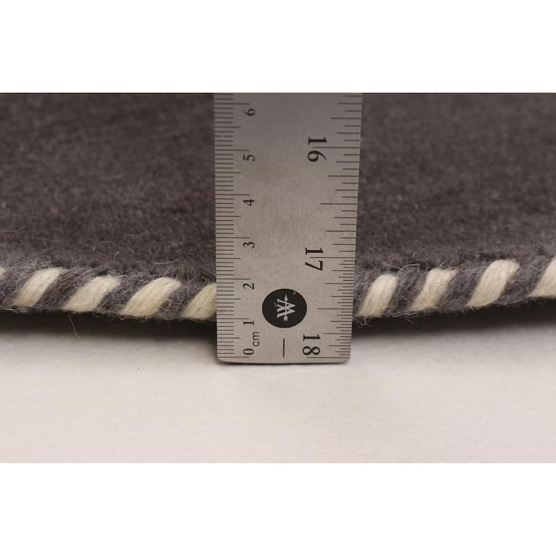 Kashkuli Gabbeh Grey Rug 3'10" x 3'10" - 3'10 x 3'10