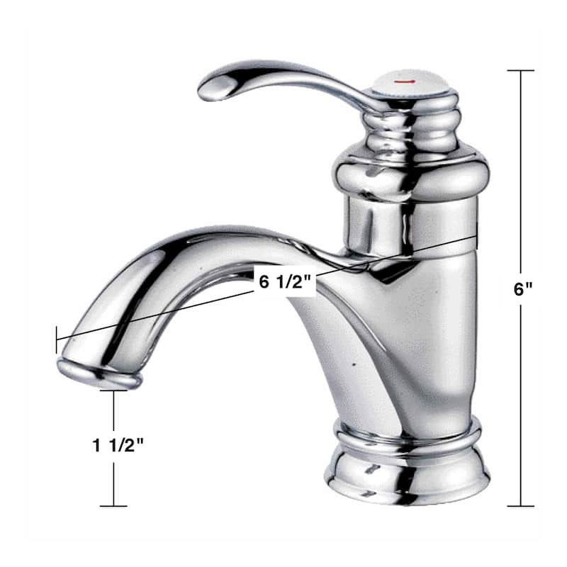 Brass Bathroom Faucets with Chrome Finish 6 in. Faucet and Supply Lines Renovators Supply