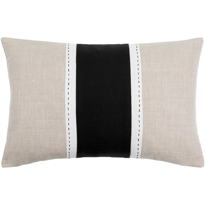 Kirstin Modern & Contemporary Stripe Accent Pillow - Polyester