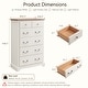 preview thumbnail 19 of 23, Vintage 6 Drawers Wood Dresser Chests, Rustic Dressers Chset Organizer