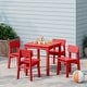 preview thumbnail 44 of 68, Garden Party Kids Outdoor 5-Pieces Dining Set