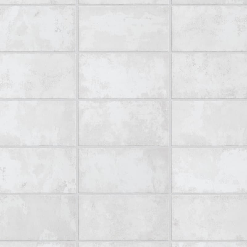 Merola Tile Biarritz White 3" x 6" Ceramic Wall Tile