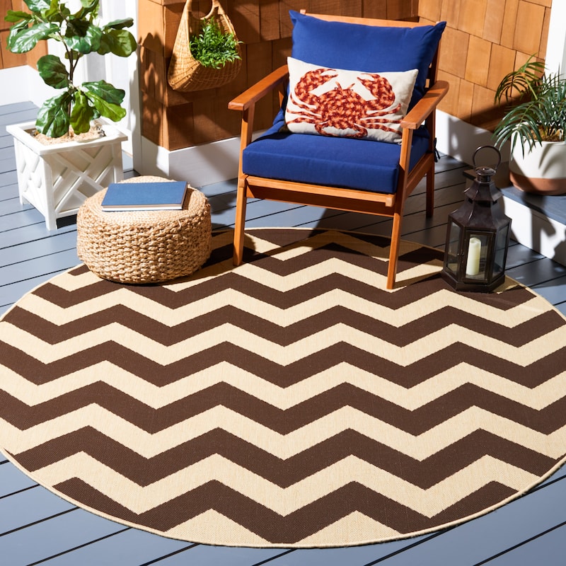SAFAVIEH Courtyard Reeta Indoor/ Outdoor Waterproof Patio Backyard Rug