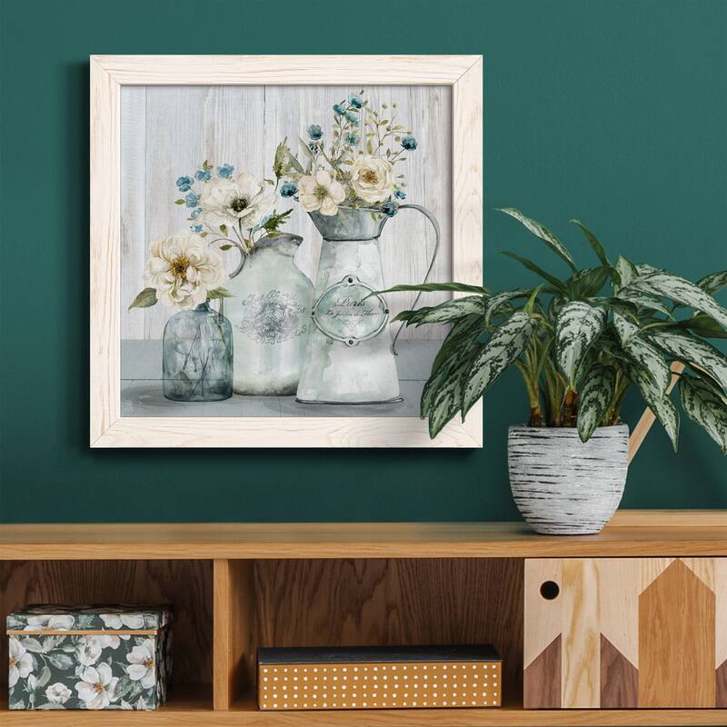 French Garden Flowers I-Premium Framed Canvas - Ready to Hang