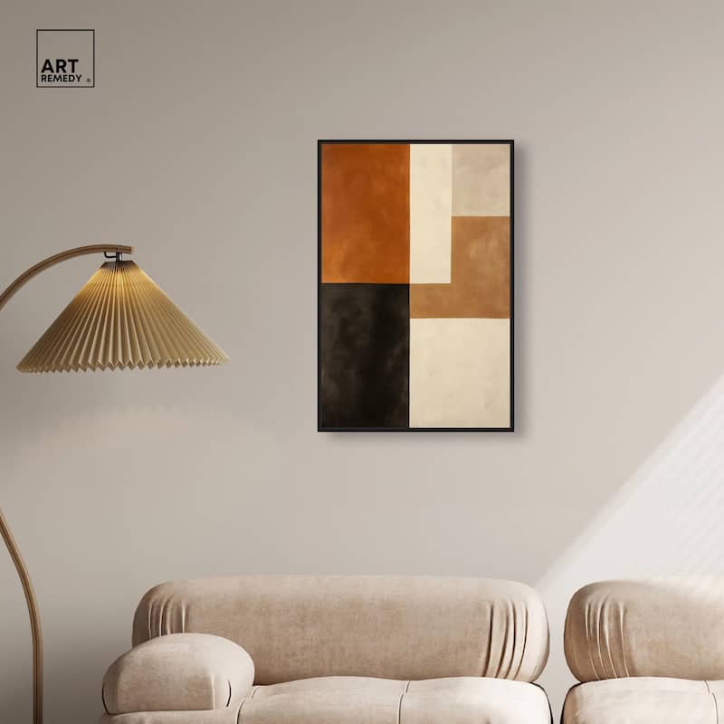 Tonal Grid II Canvas by Art Remedy
