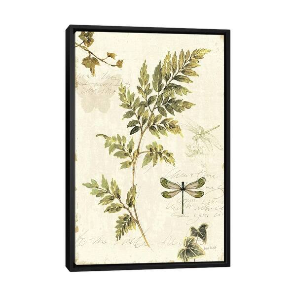 slide 2 of 9, iCanvas "Ivies and Ferns III" by Lisa Audit Framed Canvas Print Black - 40x26