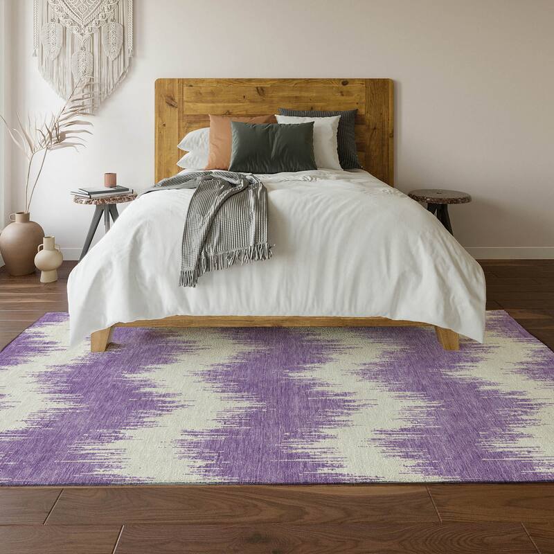 Premium Washable Super Soft Farmhouse Chevron Mayfield Rug