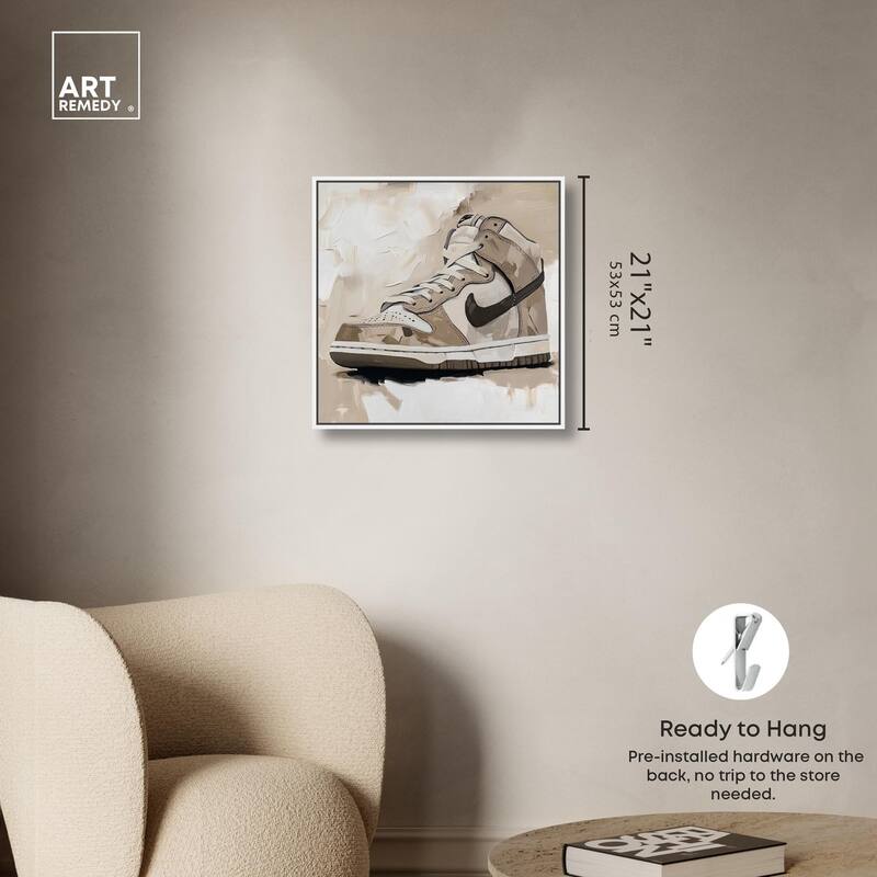 Light Tans Sneaker Canvas by Art Remedy