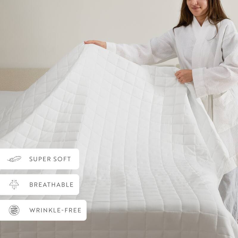 Becky Cameron Premium Ultra Soft Square Quilted Coverlet Set
