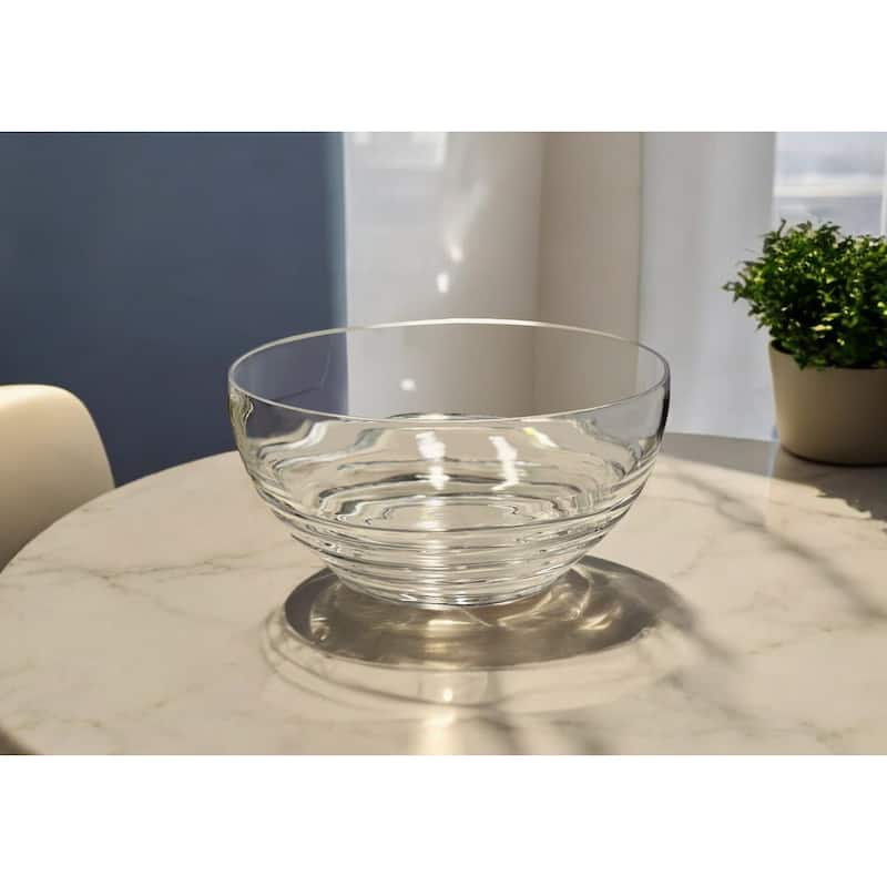10" Clear Acrylic Round Salad Bowl - 10 - Clear - 10 - 1 Piece