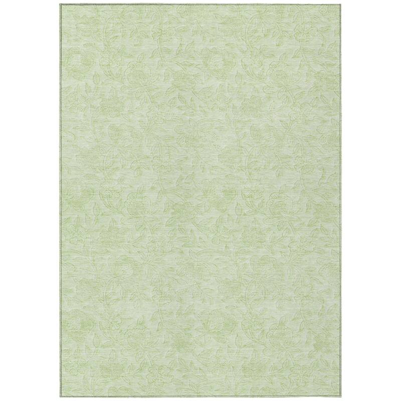 HomeRoots Floral Transitional Rectangle Outdoor Rug