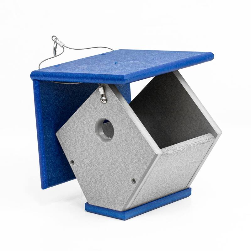 OUTDOOR LEISURE PRODUCTS Model GM32-2BLG Wren or Chickadee Bird House Made of High Density Poly Resin