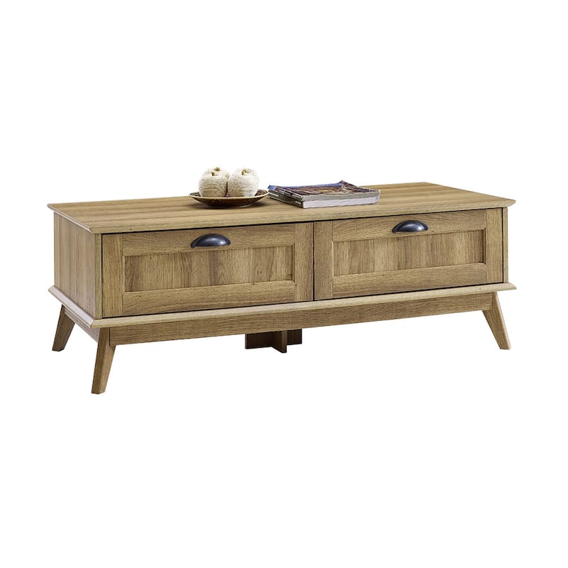 Caffoz Center Coffee Table with Two Fully Extended Drawers
