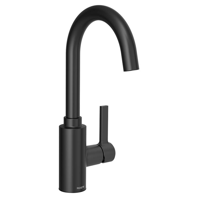 Moen 5882 Genta LX One-Handle High Arc Bar Faucet - Matte Black