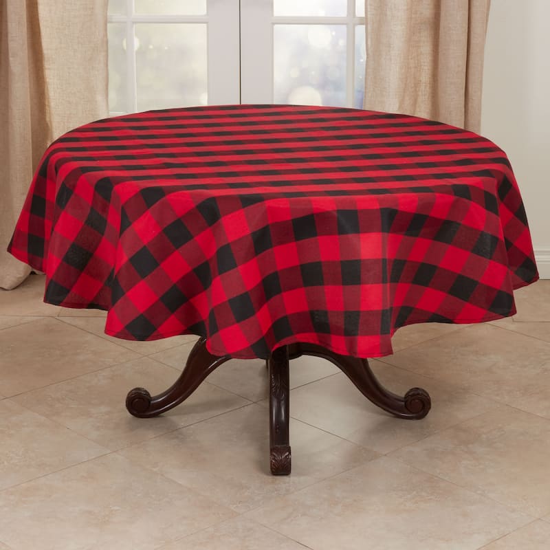 Casual Buffalo Plaid Tablecloth