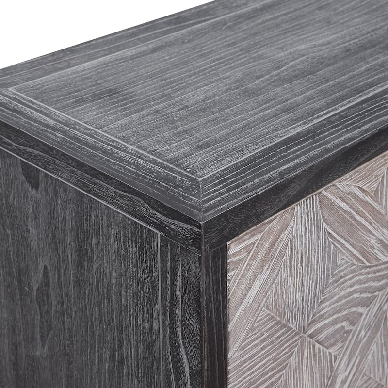 Uttermost Laurentia 37" Wide 2 Shelf Lodge Style Accent Cabinet with
