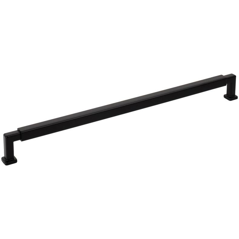 Jeffrey Alexander 229-305 Nash 12" Center to Center Bar Cabinet Pull - Matte Black