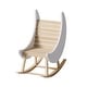 preview thumbnail 6 of 17, Milk Street Crescent Moon Rocker Natural/White