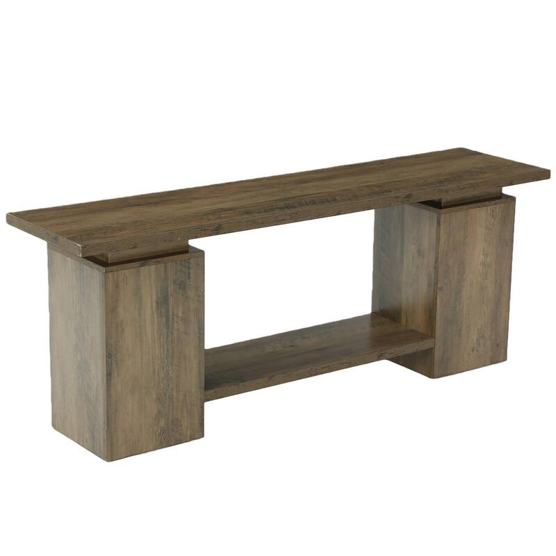 63" TV Stand for 55/60/65/75-Inch TVs Rustic Extra Long Media TV Console