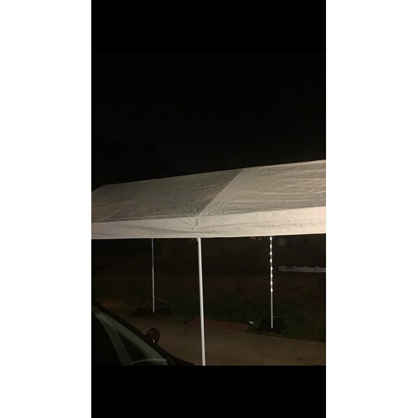 Top Product Reviews For Costway Steel Frame Party Tent Canopy Shelter Portable Car Carport Garage Cover White 17157345 Overstock