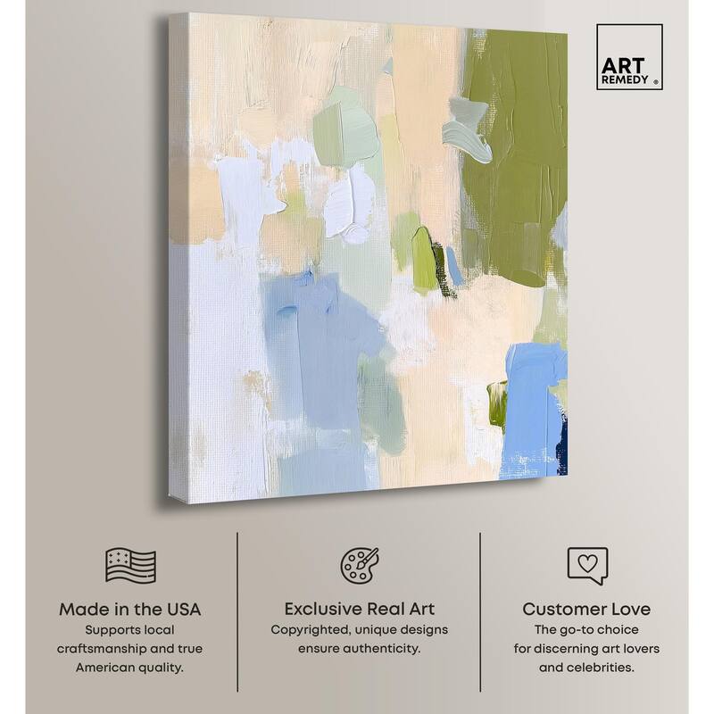 Clover Frost Canvas by Art Remedy, Gallery Wrapped