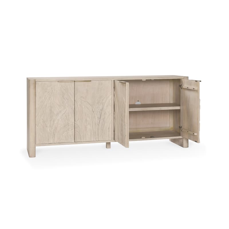 Classic Home Ledro 82" Solid Wood Sideboard