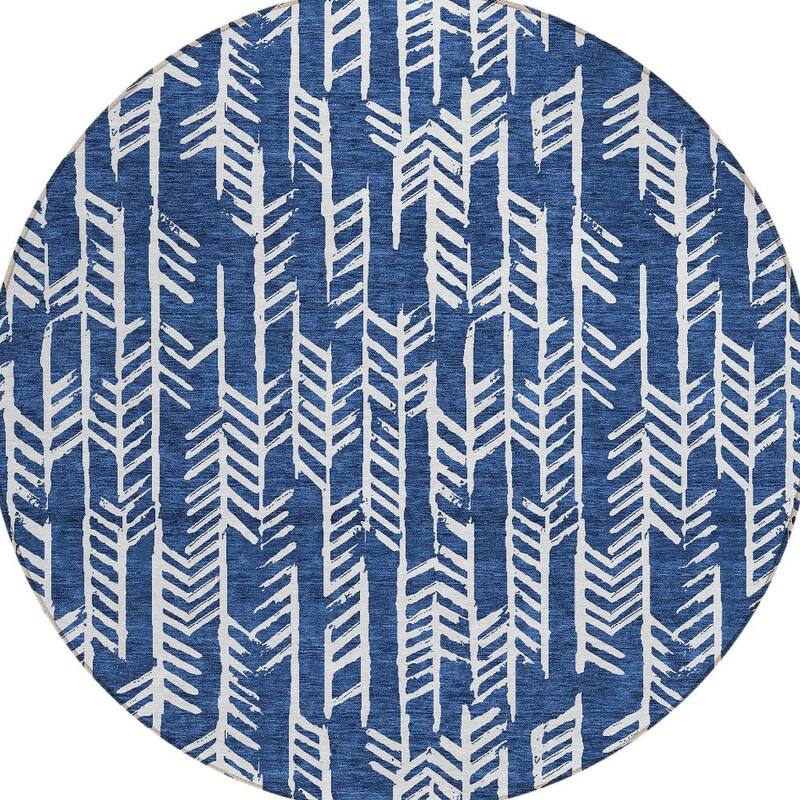 HomeRoots Tribal Transitional Rectangle Outdoor Rug
