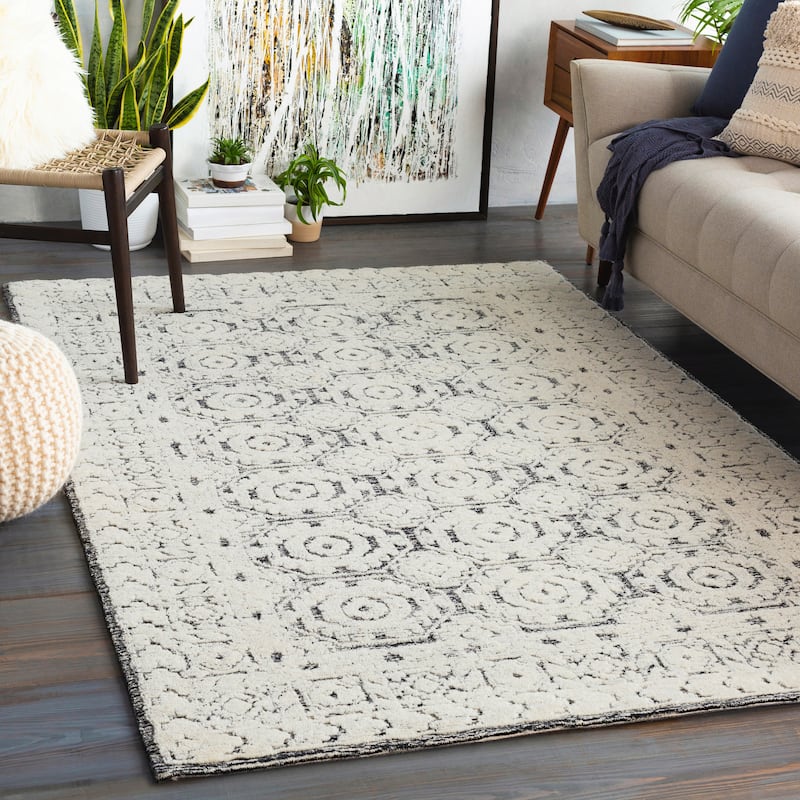 The Gray Barn Great Smials Handmade Wool Farmhouse Area Rug - Black - 12' x 15'