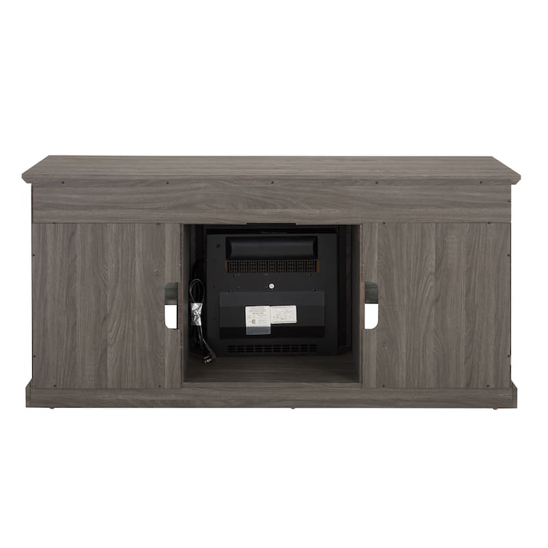 Modern Entertainment Console with 18" Fireplace Insert