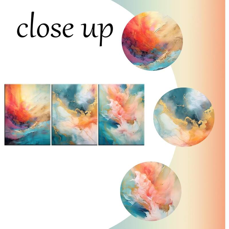 Abstract Canvas Wall Art Colorful Picture Painting