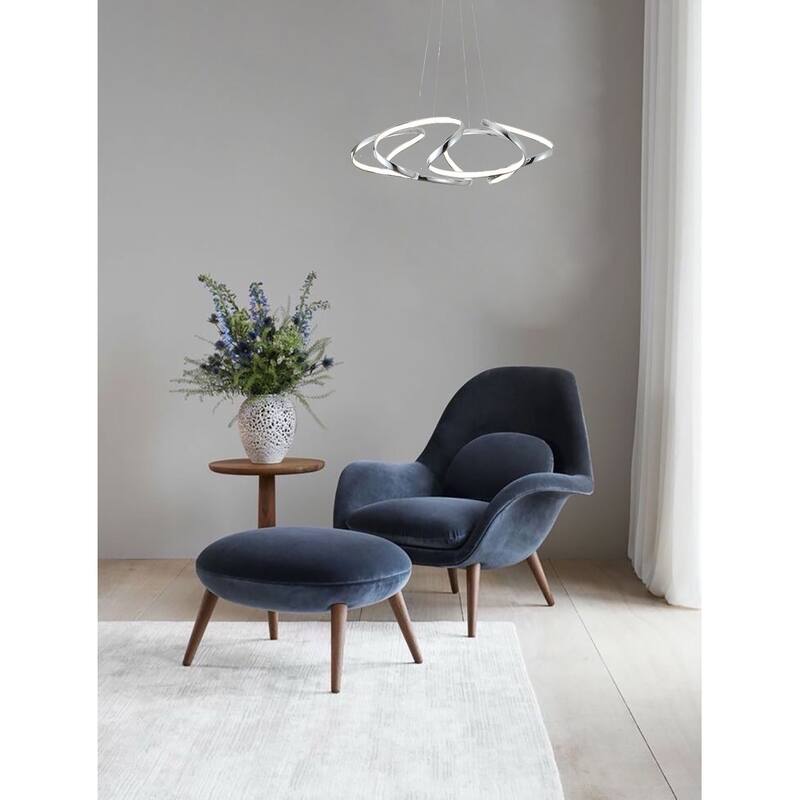 Chrome Aluminum LED Lighting With White Acrylic Diffuser