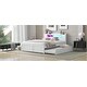 preview thumbnail 30 of 32, Versatile Queen Size Wood Storage Bed with LED and Trundle for Enhanced Comfort and Space Utilization
