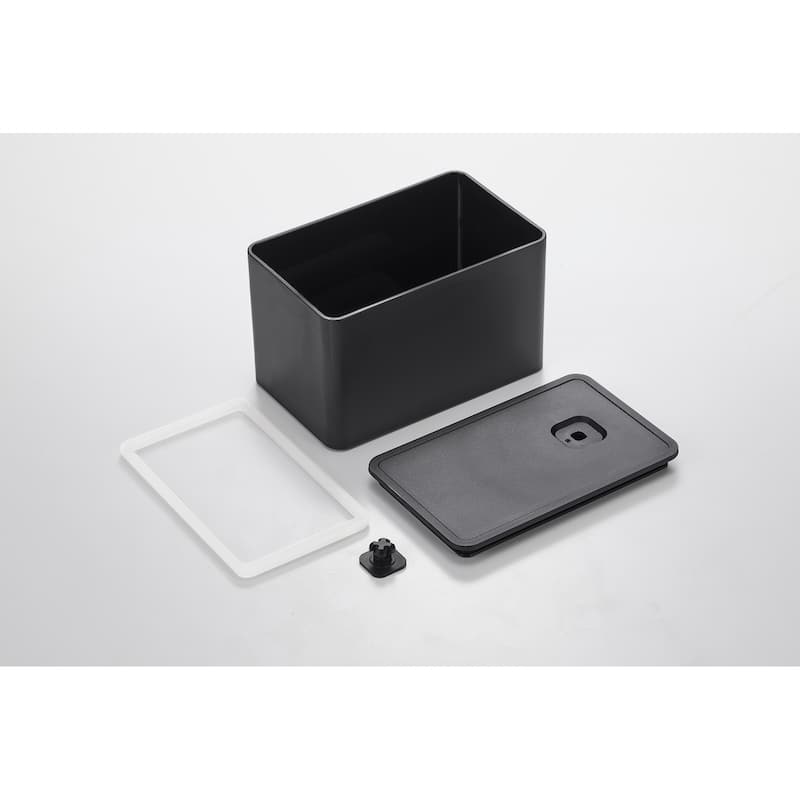 Yamazaki Home Vacuum-Sealing Butter Dish, Polypropylene, 700ml - L 3.62 x W 5.79 x H 3.35 inches