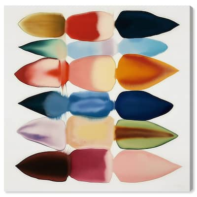 Watercolor Collage Canvas by Art Remedy, Gallery Wrapped