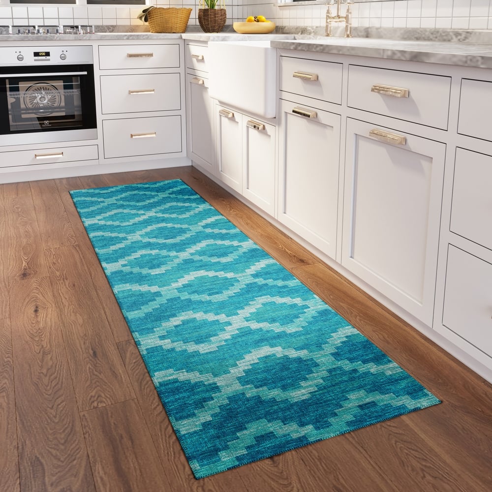 Indoor/ Outdoor Addison Yuma Southwest Chevron Washable Area Rug