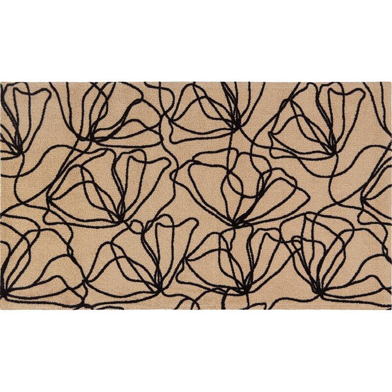 HomeRootsFloral Does not apply Rectangle Area Rug - 47' X '27.5' X '0.25