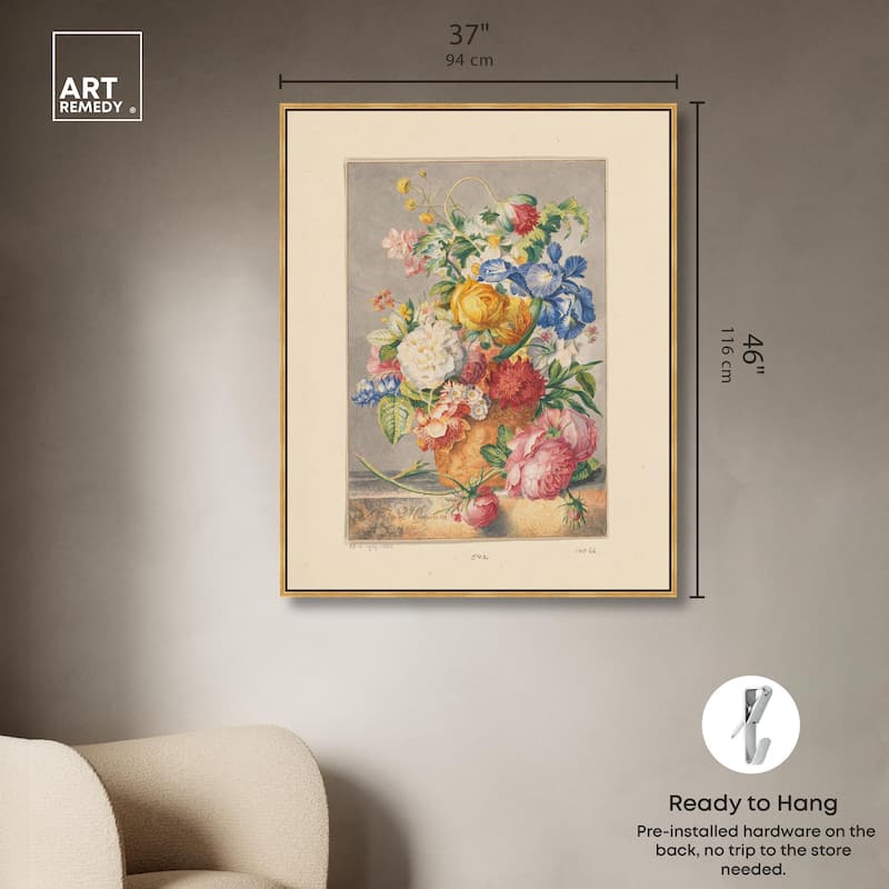 Bloemenstilleven 1777 Canvas by Art Remedy