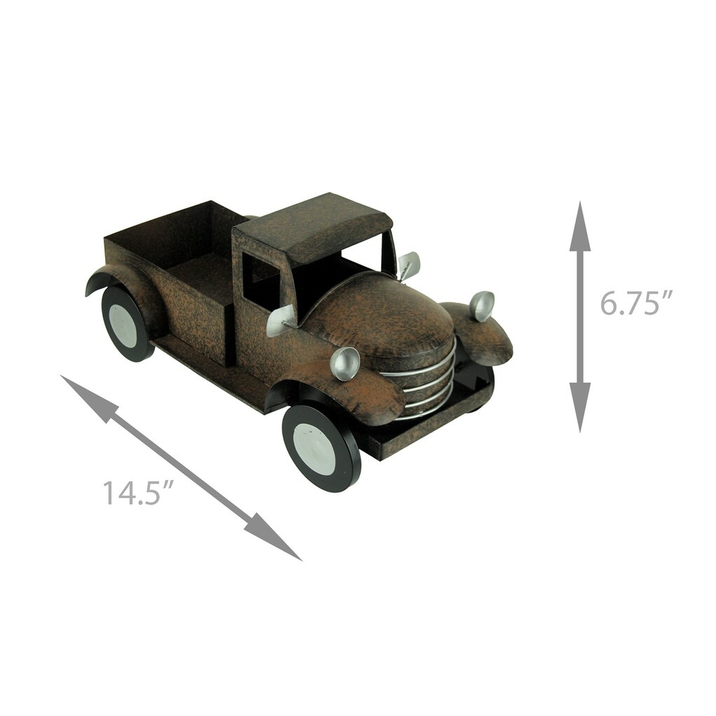 Shop Rustic Metal Antique Truck Indoor Or Outdoor Planter 6 75 X