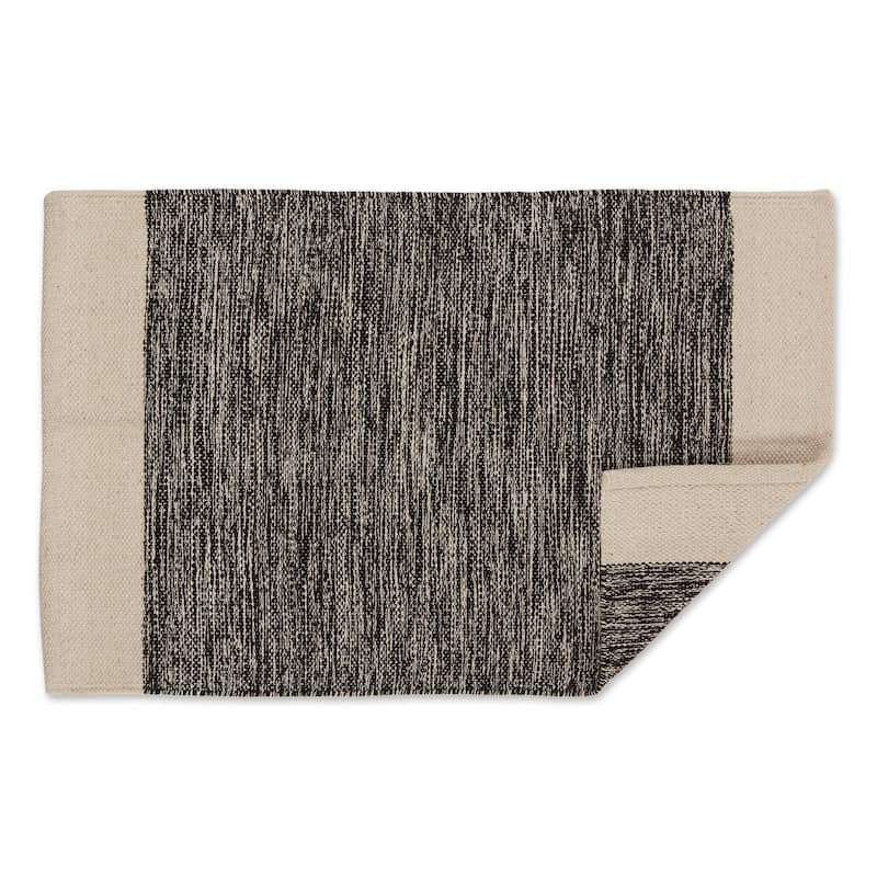 DII Stone Dobby Stripe Hand-Loomed Rug 2ft 6inx6 Ft - 36.0 In. L X 24.0 In. W X 0.2 In. H