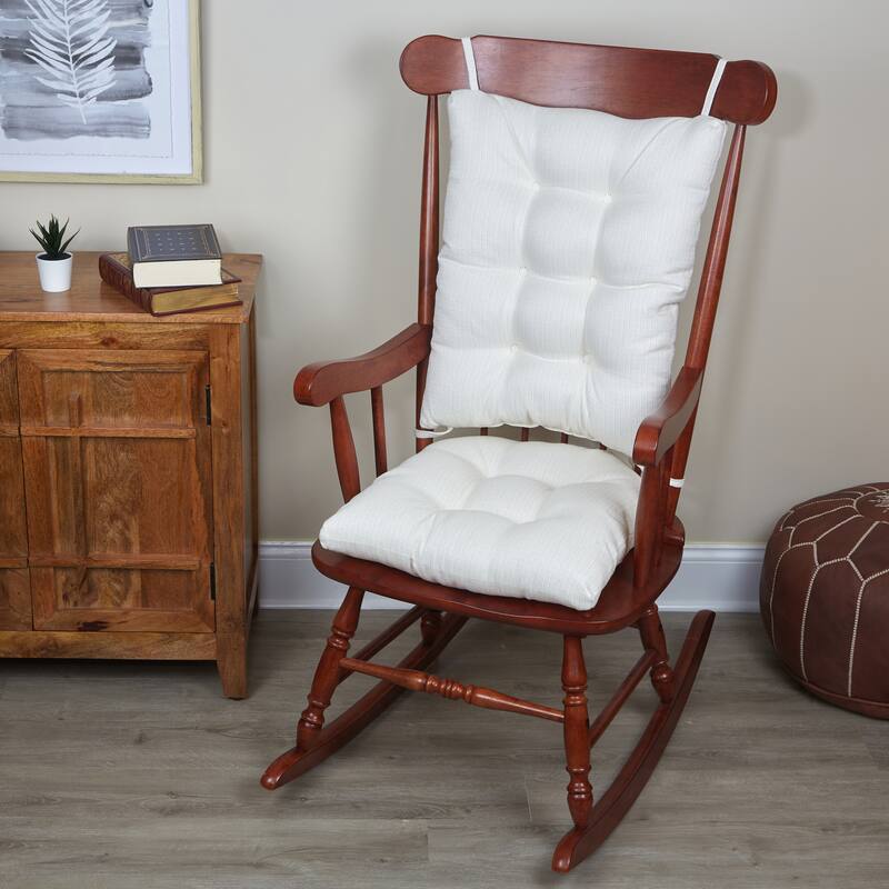 Klear Vu Non-Slip Omega Jumbo Rocking Chair Cushion Set